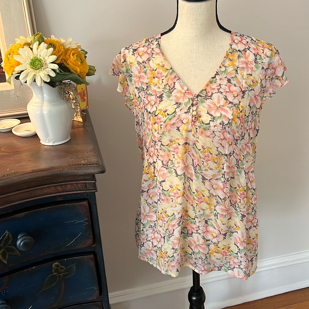 Joie flowered blouse